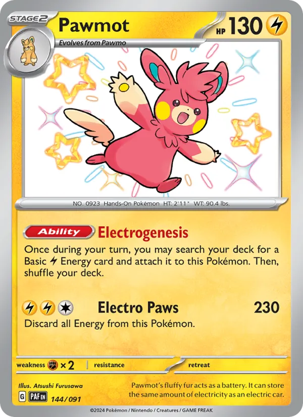 Pawmot – Paldean Fates 144