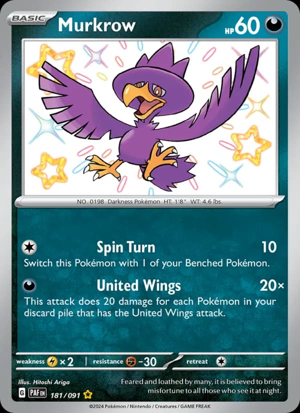 Murkrow – Paldean Fates 181