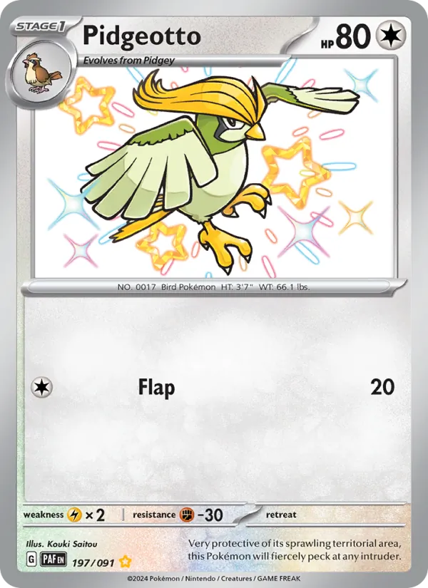Pidgeotto – Paldean Fates 197