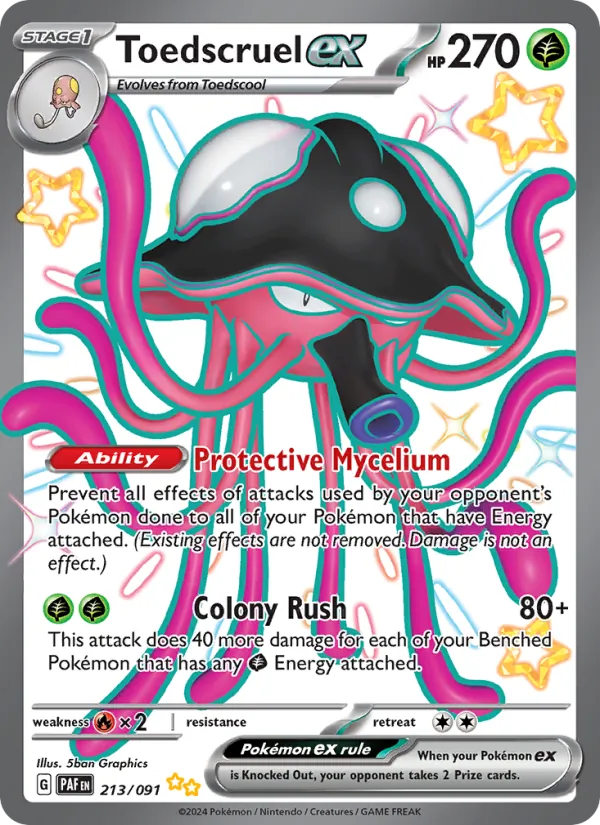 Toedscruel ex – Paldean Fates 213