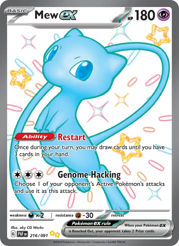 Mew ex – Paldean Fates 216