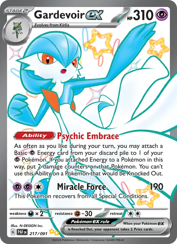 Gardevoir ex – Paldean Fates 217