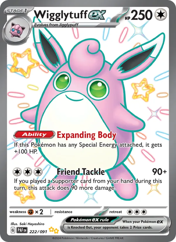 Wigglytuff ex – Paldean Fates 222