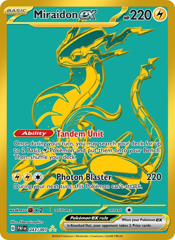 Miraidon ex – Paldean Fates 243