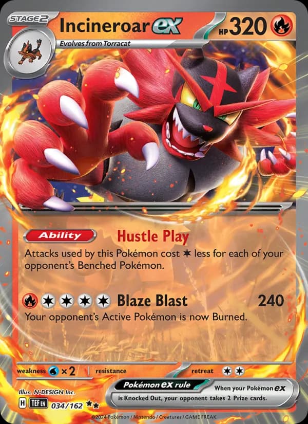 Incineroar ex – Temporal Forces 034