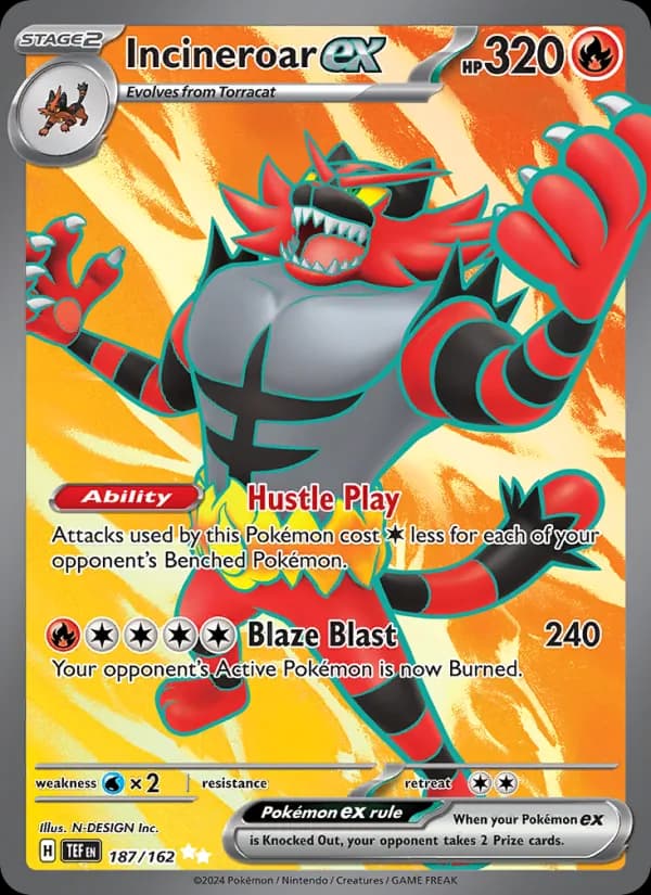 Incineroar ex – Temporal Forces 187
