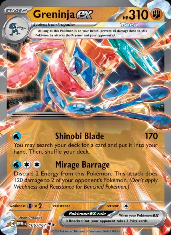 Greninja ex – Twilight Masquerade 106