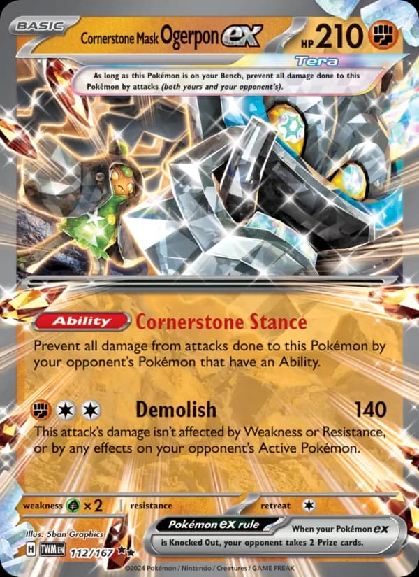 Cornerstone Mask Ogerpon ex – Twilight Masquerade 112