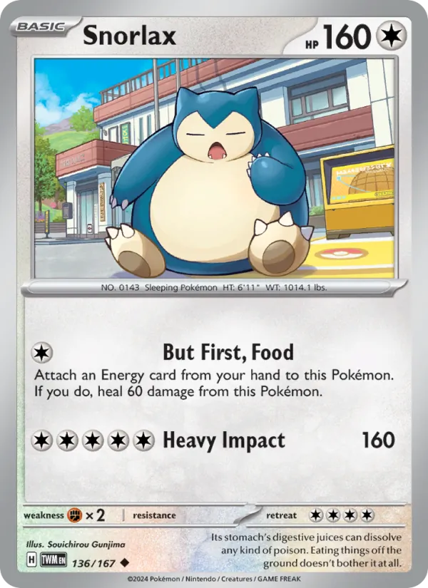 Snorlax – Twilight Masquerade 136