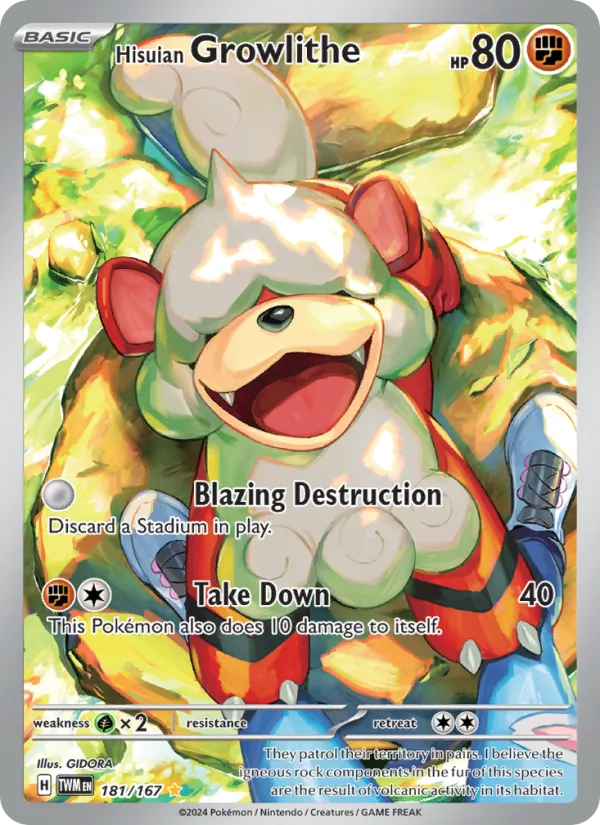 Hisuian Growlithe – Twilight Masquerade 181
