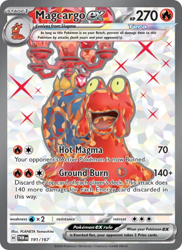 Magcargo ex – Twilight Masquerade 191