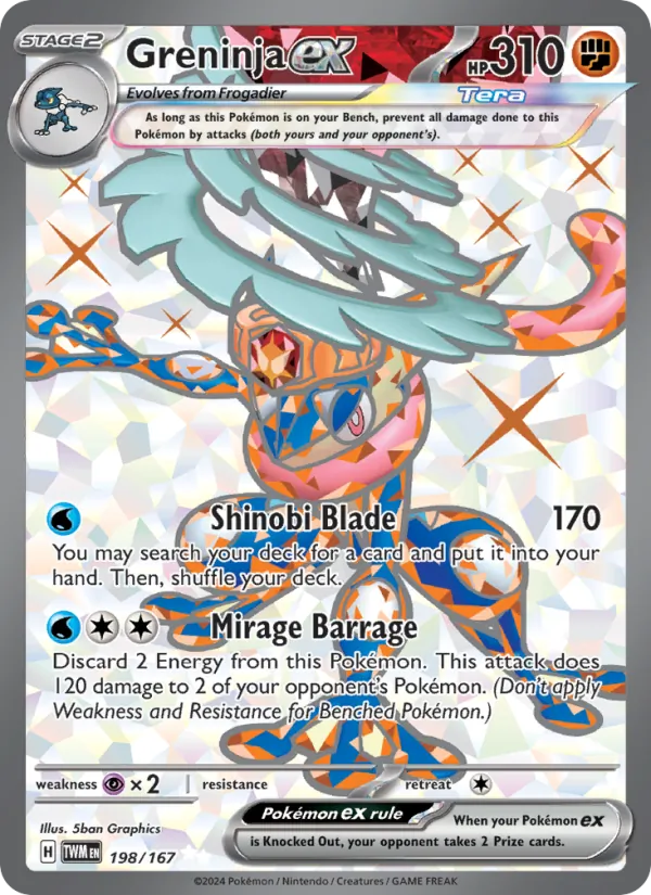 Greninja ex – Twilight Masquerade 198