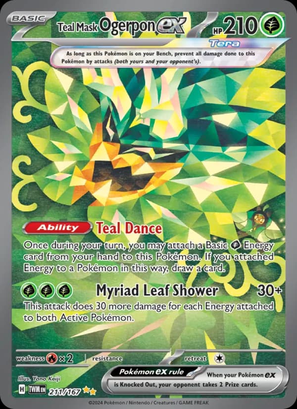 Teal Mask Ogerpon ex – Twilight Masquerade 211
