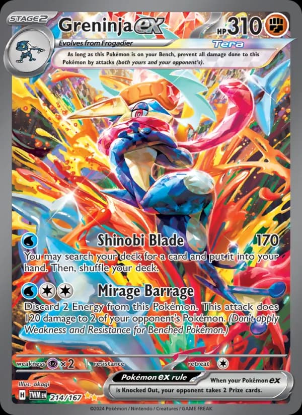 Greninja ex – Twilight Masquerade 214