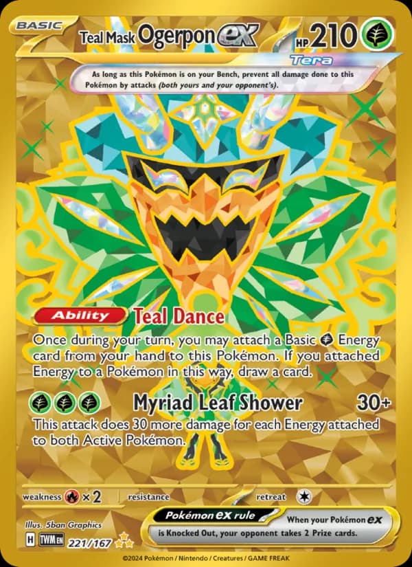 Teal Mask Ogerpon ex – Twilight Masquerade 221