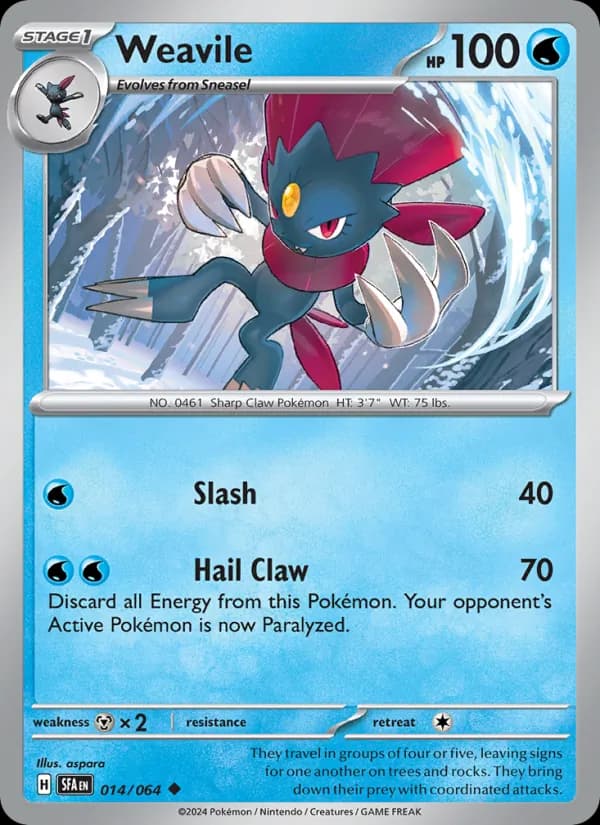 Weavile – Shrouded Fable 014