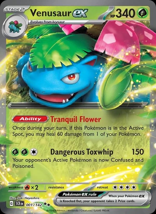 Venusaur ex – Stellar Crown 001