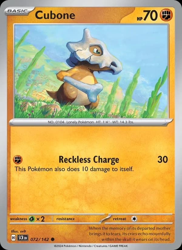 Cubone – Stellar Crown 072