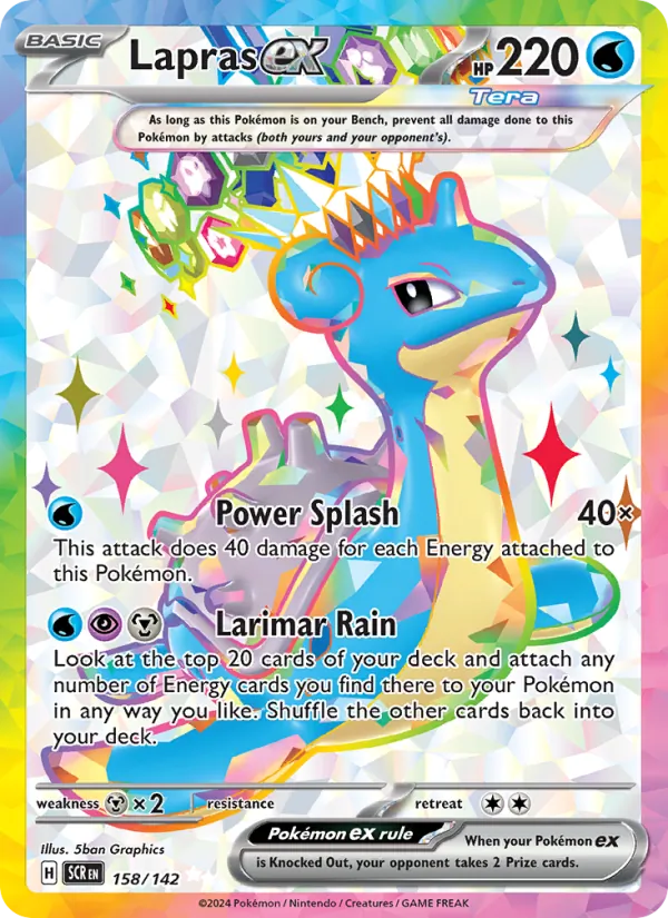 Lapras ex – Stellar Crown 158