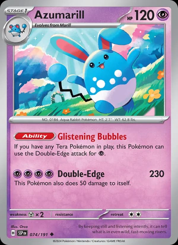 Azumarill – Surging Sparks 074