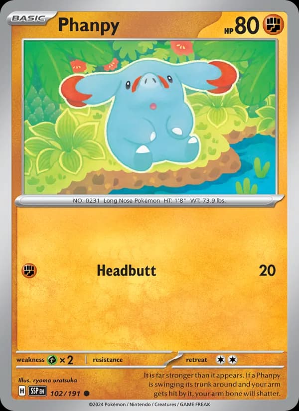 Phanpy – Surging Sparks 102