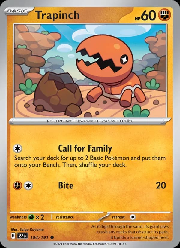 Trapinch – Surging Sparks 104