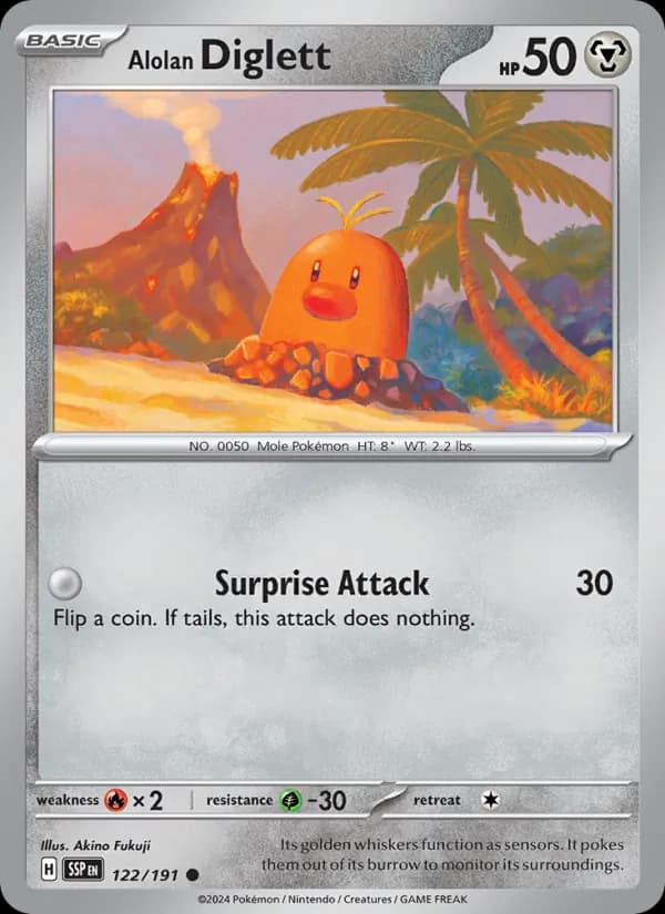 Alolan Diglett – Surging Sparks 122