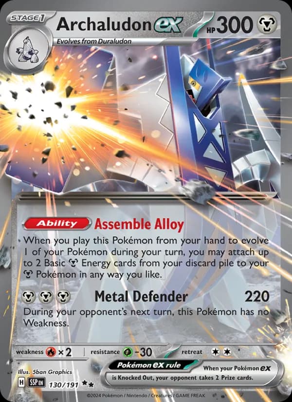 Archaludon ex – Surging Sparks 130