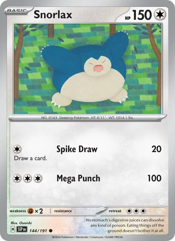 Snorlax – Surging Sparks 144