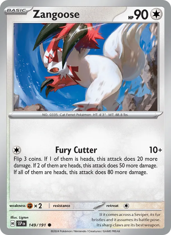 Zangoose – Surging Sparks 149