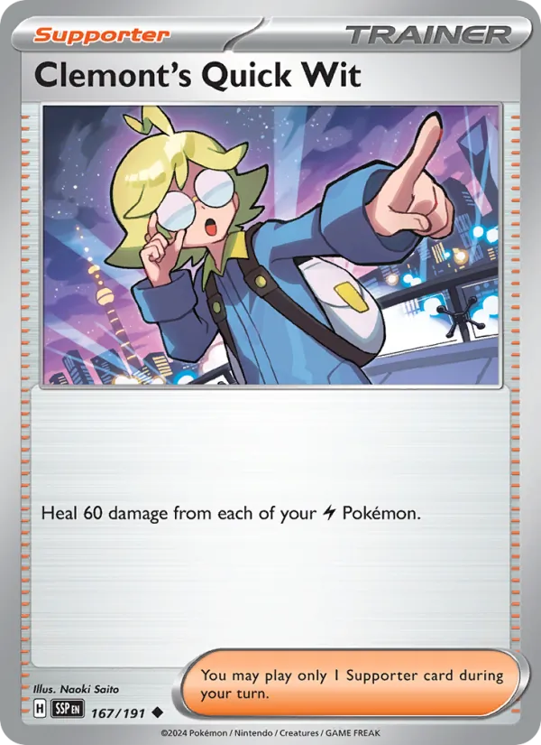 Clemont's Quick Wit – Surging Sparks 167