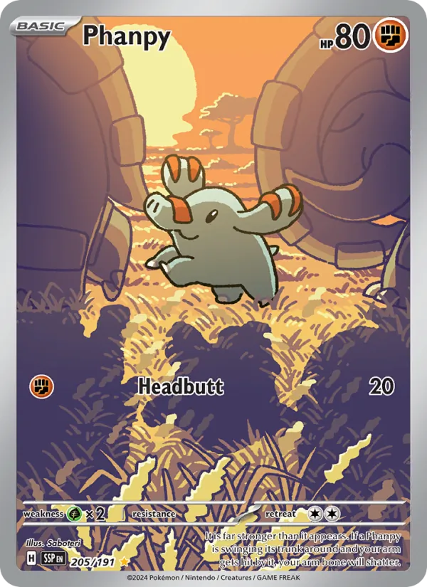 Phanpy – Surging Sparks 205
