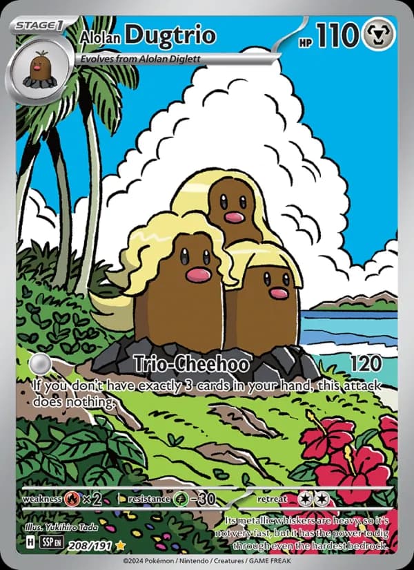 Alolan Dugtrio – Surging Sparks 208