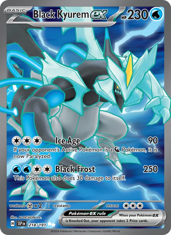 Black Kyurem ex – Surging Sparks 218