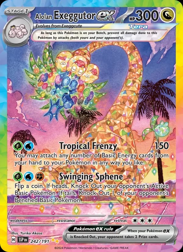 Alolan Exeggutor ex – Surging Sparks 242
