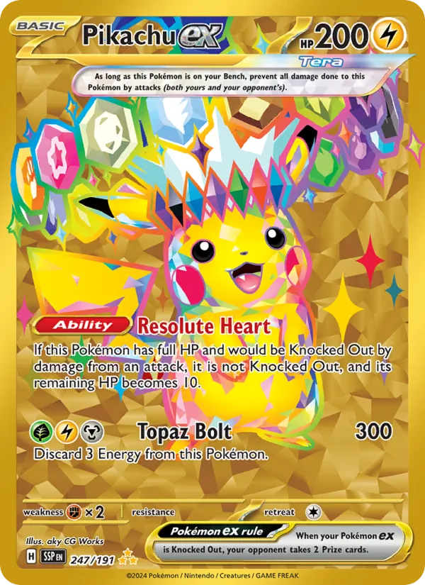 Pikachu ex – Surging Sparks 247