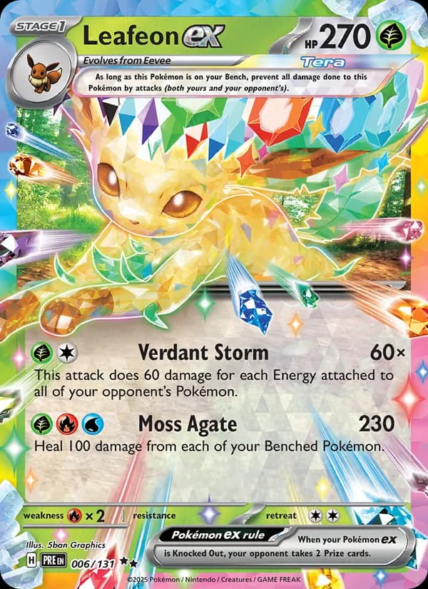 Leafeon ex – Prismatic Evolutions 006