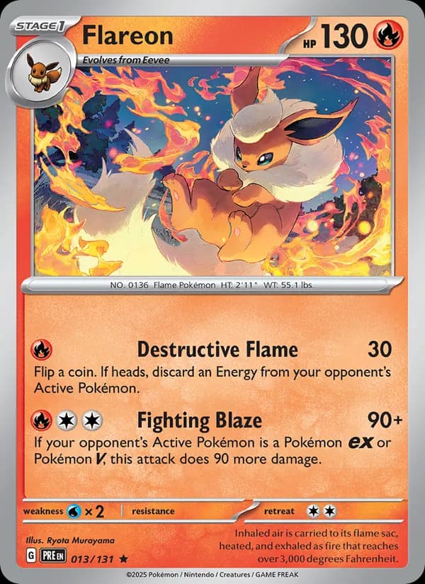 Flareon – Prismatic Evolutions 013