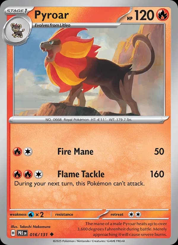 Pyroar – Prismatic Evolutions 016