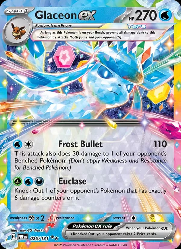 Glaceon ex – Prismatic Evolutions 026
