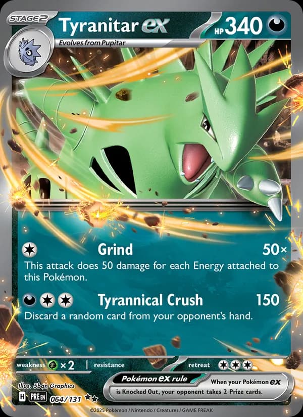 Tyranitar ex – Prismatic Evolutions 064