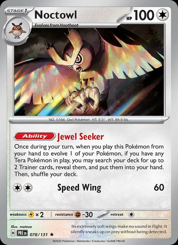 Noctowl – Prismatic Evolutions 078