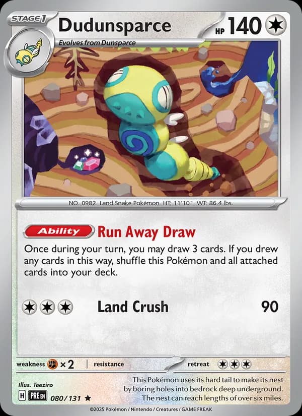 Dudunsparce – Prismatic Evolutions 080
