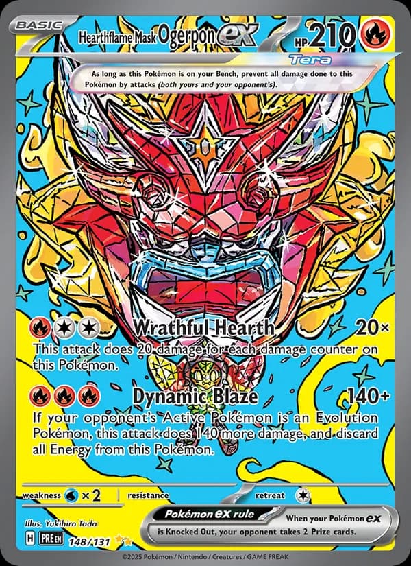 Hearthflame Mask Ogerpon ex – Prismatic Evolutions 148