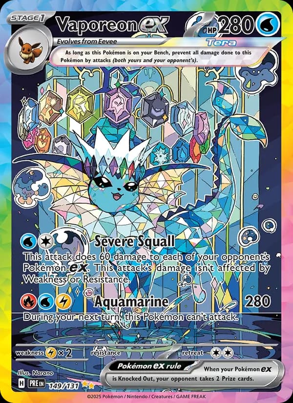 Vaporeon ex – Prismatic Evolutions 149