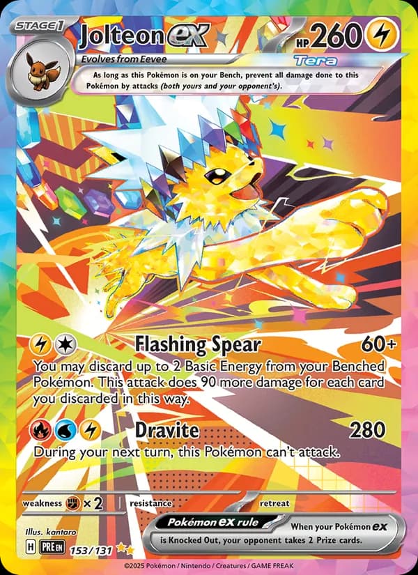 Jolteon ex – Prismatic Evolutions 153