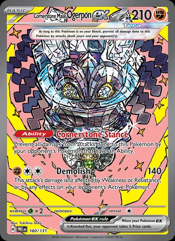 Cornerstone Mask Ogerpon ex – Prismatic Evolutions 160