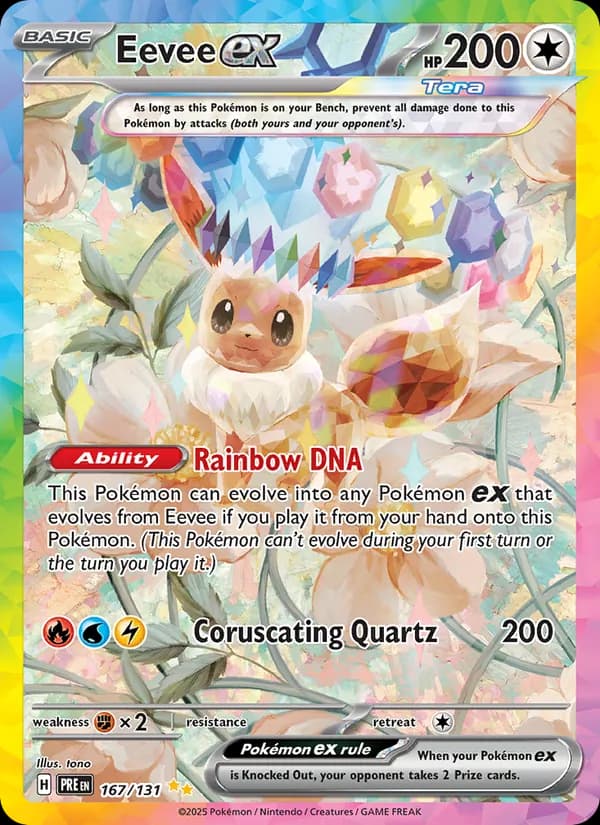Eevee ex – Prismatic Evolutions 167