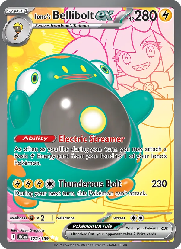 Iono's Bellibolt ex – Journey Together 172