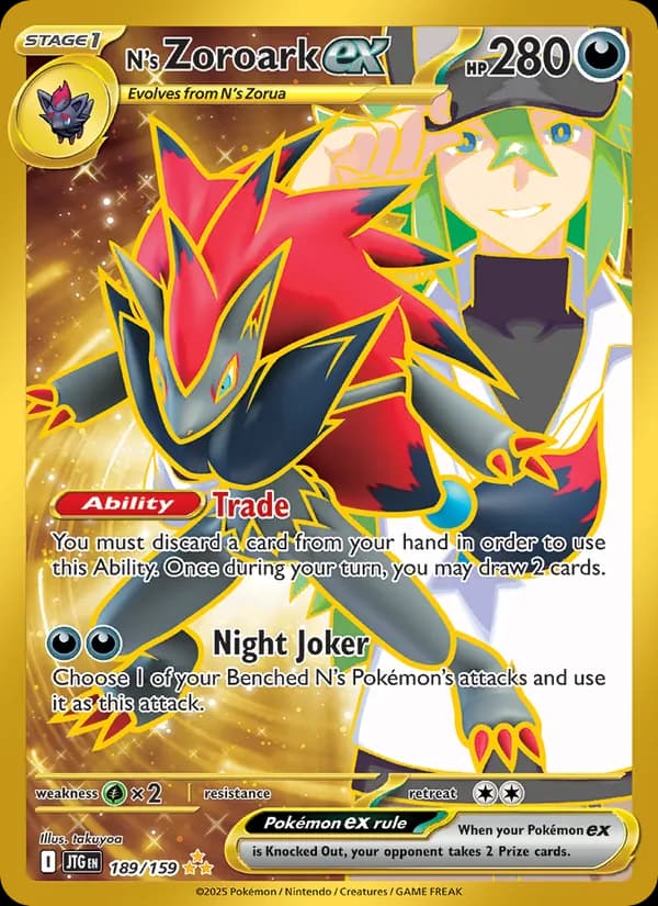 N's Zoroark ex – Journey Together 189